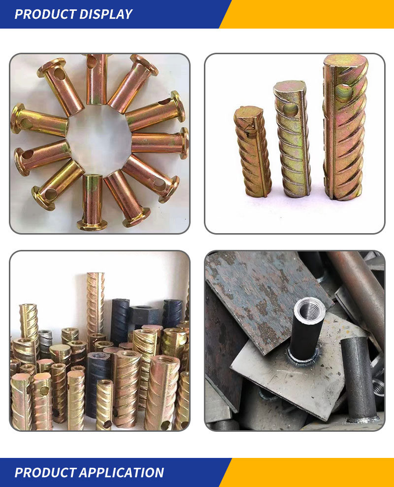 302 Type Self Tapping Slotted Thread Brass Insert Wire Sleeves Screw Nut Threaded Inserts for