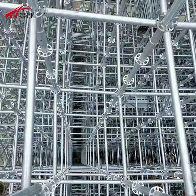 Scaffolding System Mobile Pedal Q345 Galvanized Steel Plank Ringlock Scaffold