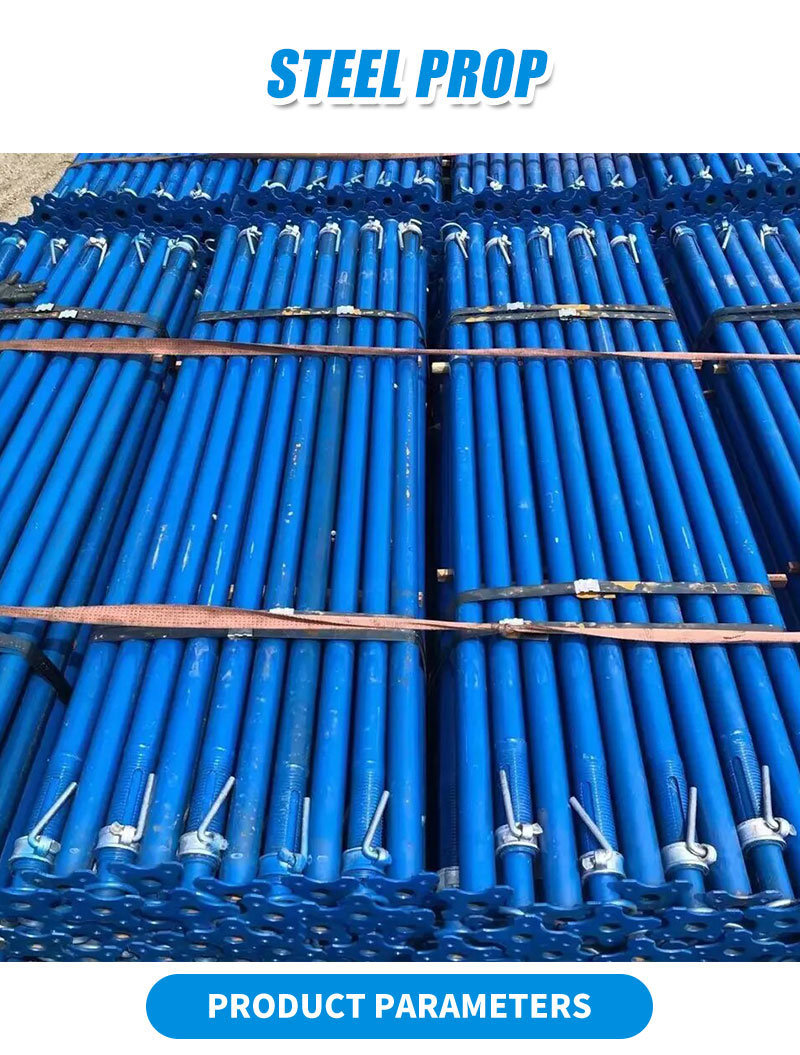 Flat Base Painting Steel Push Pull Prop Shoring Jack Post for Wall