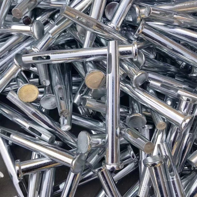 Factory Aluminium Wedge Pin Flat Tie Stub Pin and Wedge