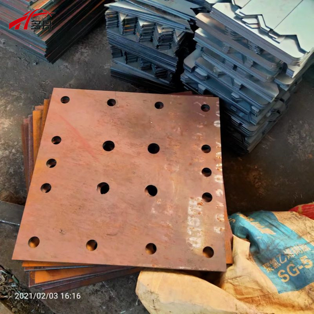 Metal Cutting Galvanized Steel Pre-Embedded Part for Steel Structure