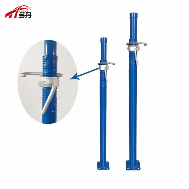 Blue Painted Galvanized Adjustable 2.2m 3.5m 4m Steel Construction Formwork Acro Prop