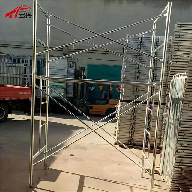 Powder Coated Q235 Q345 Steel H Frame Ladder Frame Ringlock Scaffolding