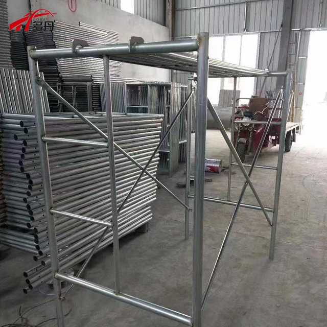 Wholesale Building Construction Accessories Steel Ladder Frame Scaffolding 1.7m