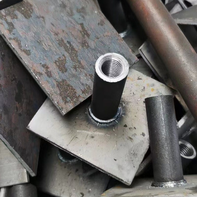 Custom CNC Machining Steel Thread Insert Bush Parts Steel Thread Sleeve