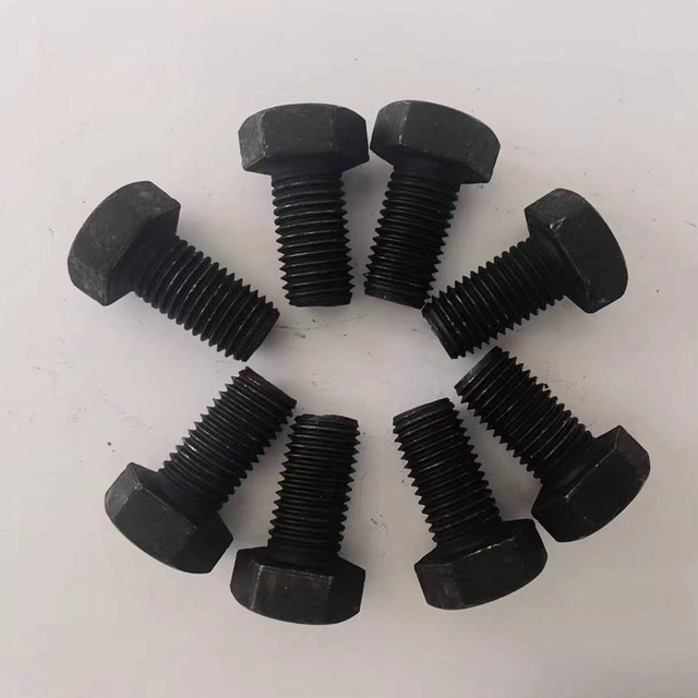 Customized Low Price Black Metric Heavy Hexagon Head Bolt and Nut Screw Bolt High Strength Thru Bolt