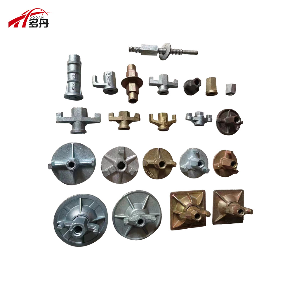 Steel Formwork Accessories Zinc Plated Carbon Steel Anchor Wing Nuts with Washer Plates