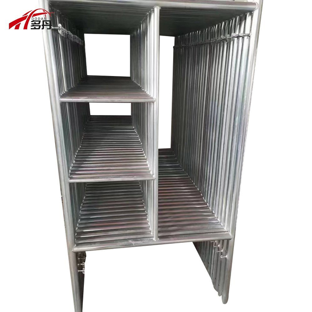 Underground Bridge Construction Site Powder Coated Steel H Frame Shoring Scaffolding