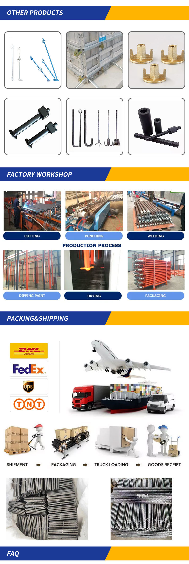 Good Quality Threaded Rod High Quality Double Full Thread Rods