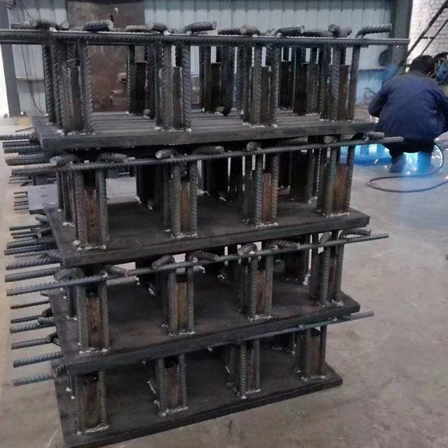 Customized Angle Steel Embedded Parts Hot Dipped Gal. Angle Bar Welded with Thread