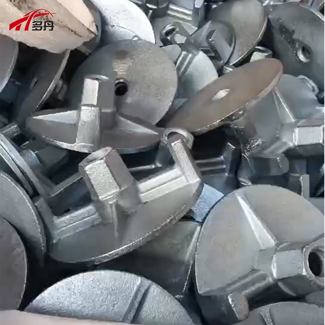 Steel Formwork Accessories Zinc Plated Carbon Steel Anchor Wing Nuts with Washer Plates